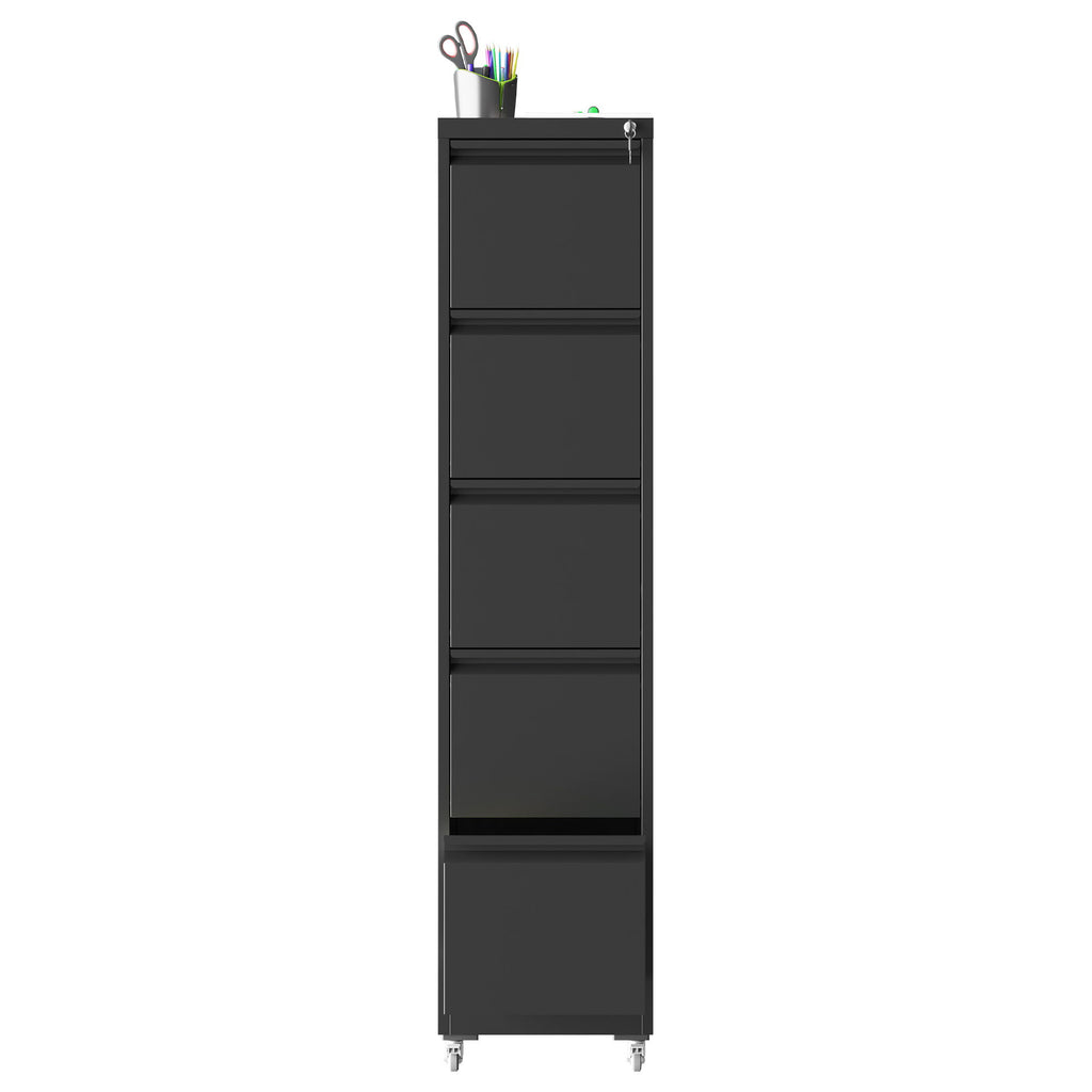 Drawer Metal Locking Vertical File Cabinet With Wheels Heavy Duty Lockable Storage