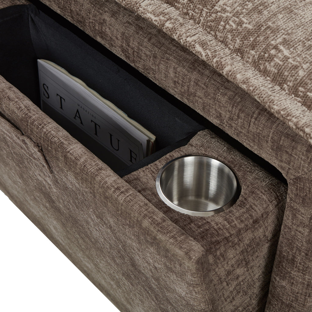 Modern U-Shaped Sleeper Sectional Sofa Bed With USB Ports, Cup Holder, And Hidden Storage