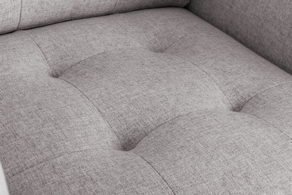 Victoria - Fabric Armchair With Metal Legs, Side Pockets, And Pillow
