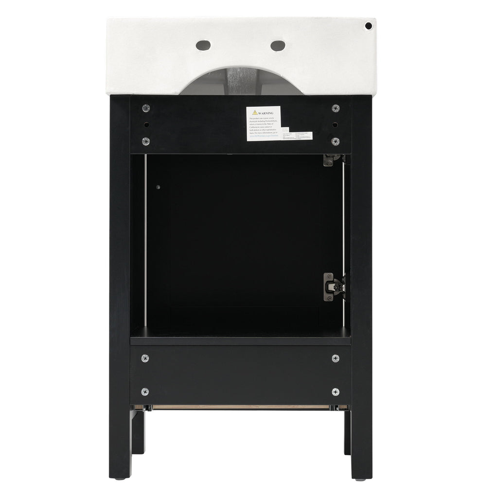 Bathroom Vanity With Sink, Frame And Drawer