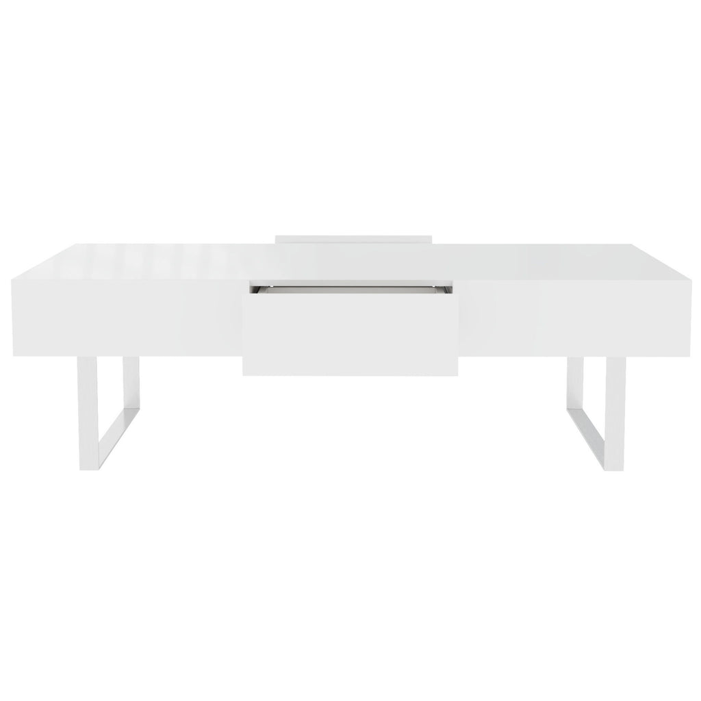 Rectangular Coffee Table With Hidden Storage