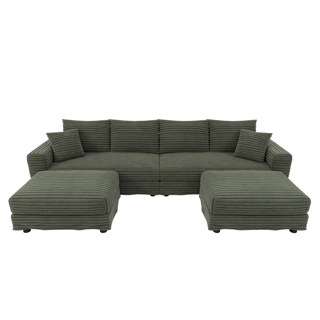 Modern Comfy Upholstered Sofa Cloud Couch & Deep Seat Couches