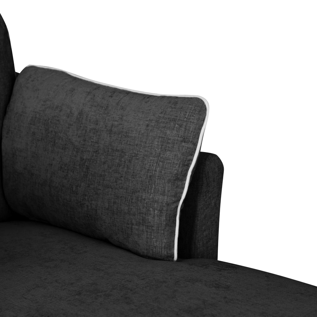 Modern Chaise Lounge Couch Sofa Bed With Pillows
