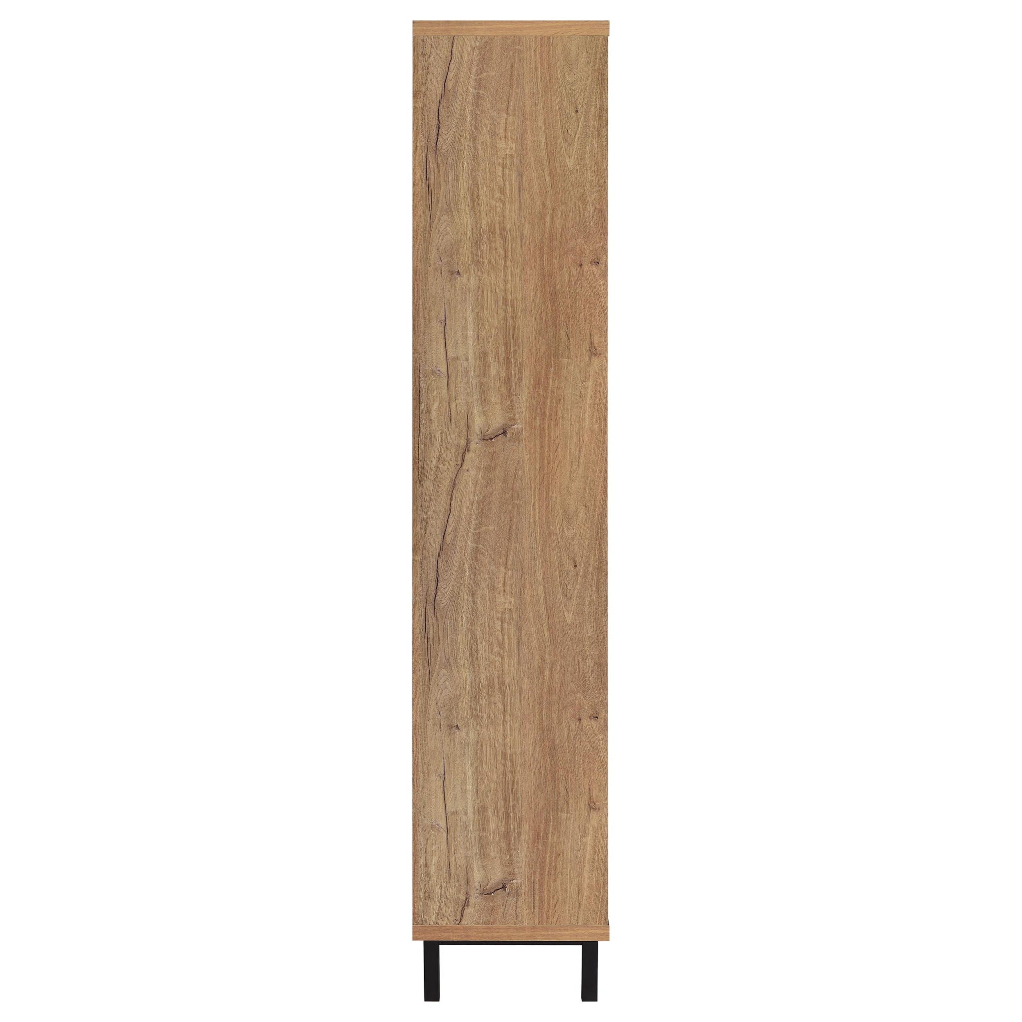 Stagg - 4 Door Tall Shoe Storage Cabinet With Adjustable Shelves And Ventilated Doors - Natural