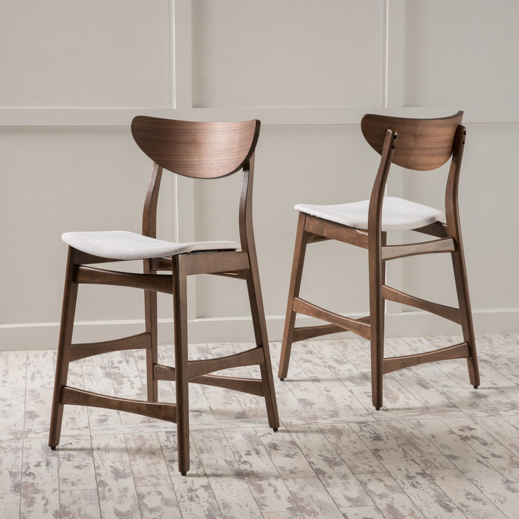Elegant Counter Height Chair With Cushioned Seat