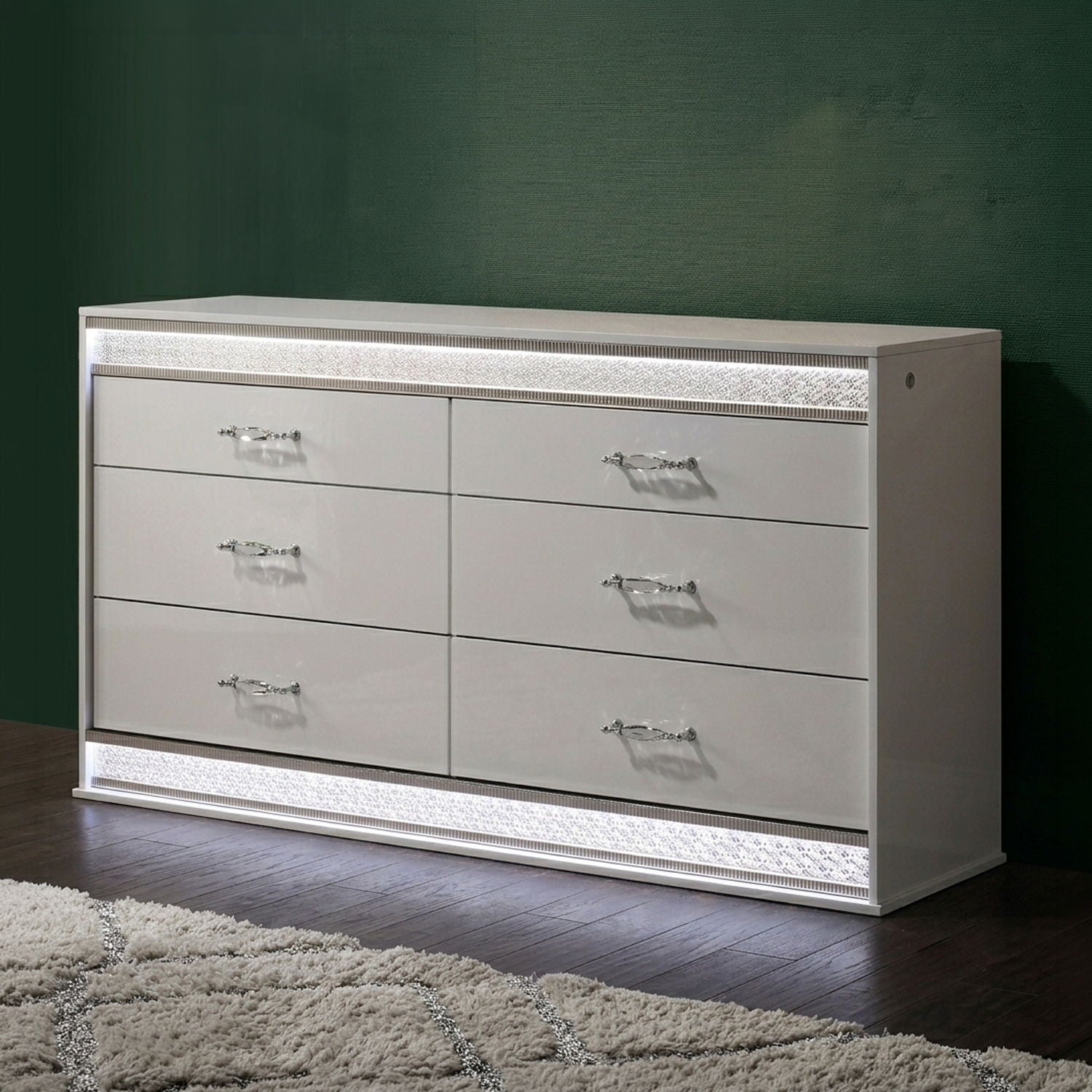 Glam - Bedroom Set With LED Headboard