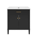 Bathroom Vanity With Sink, Soft Close Doors And Adjustable Shelf