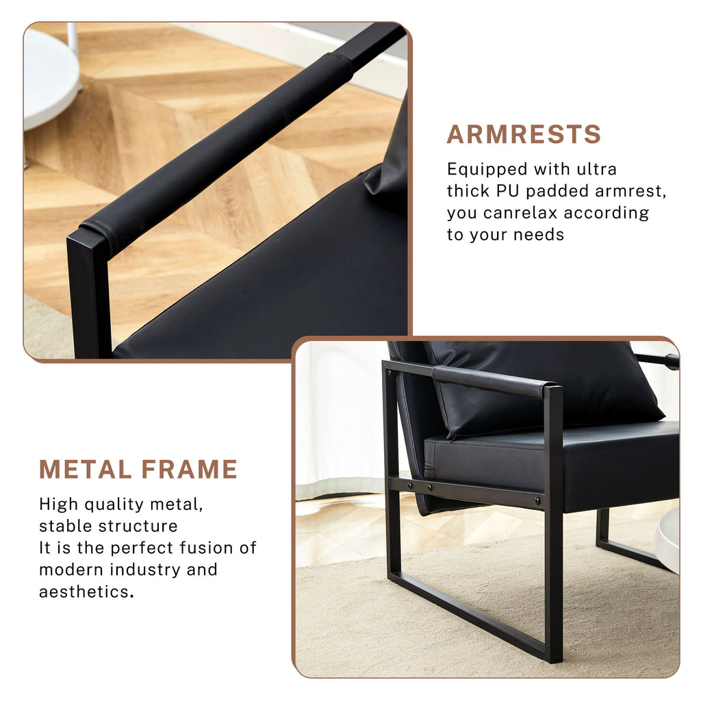 Classic And Metal Frame Sofa, Ergonomically Designed, A Perfect Blend Of Modern And Industrial Styles
