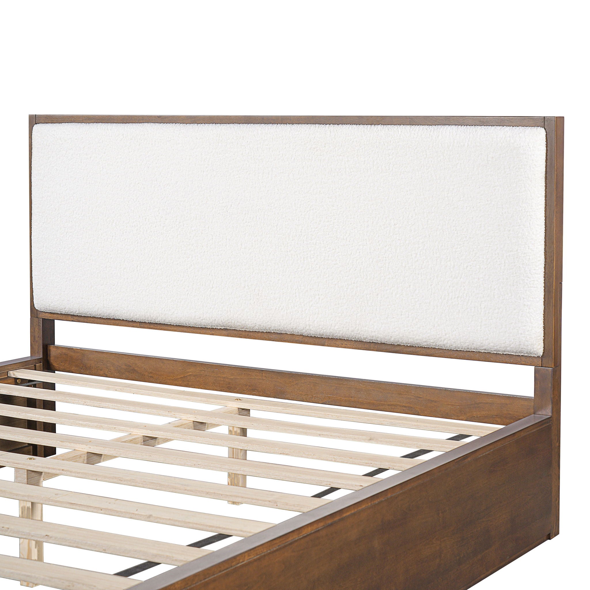 Bed With Upholstered Headboard