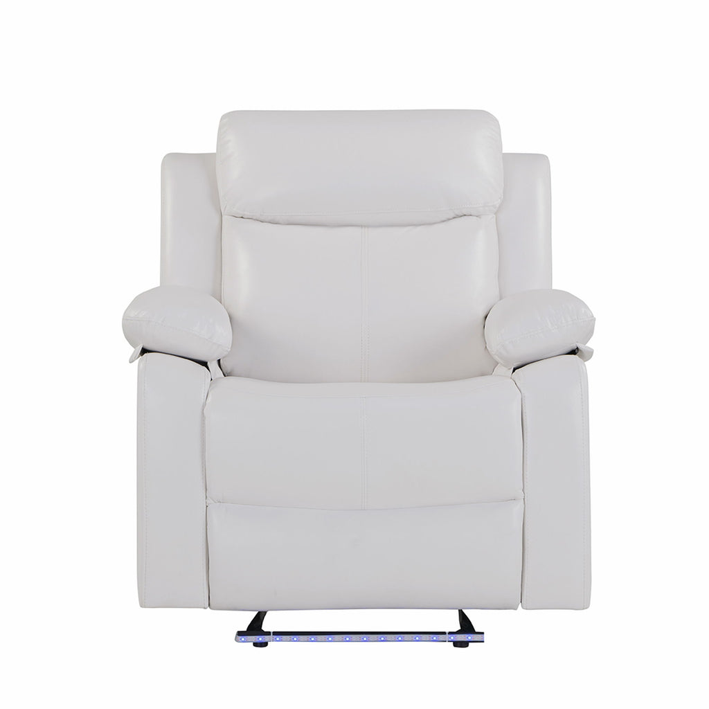 Blanche - Reclining Set With LED Lights, Speaker