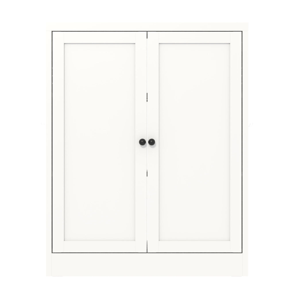 Pantry Cabinet With Adjustable Shelves Freestanding Kitchen Storage Organizer - White