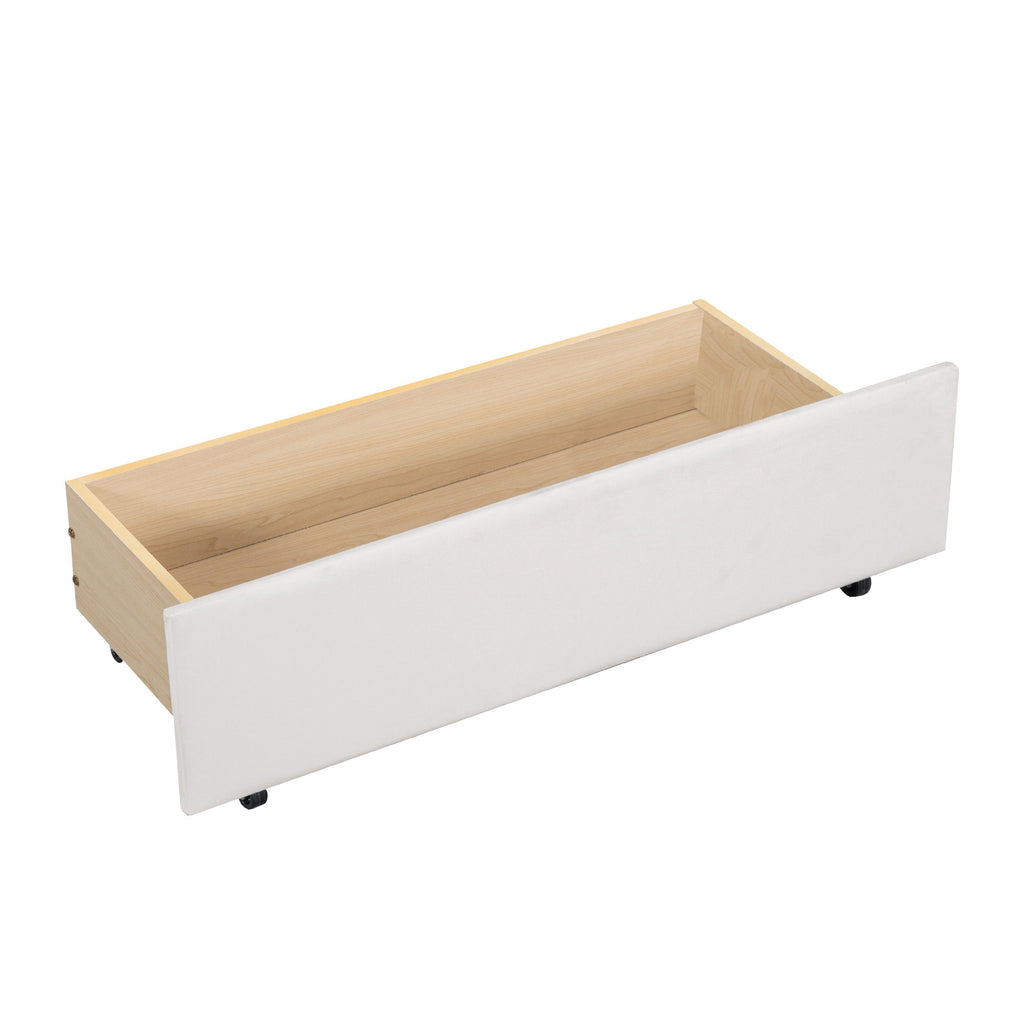 Upholstered Daybed With Ergonomic Design Backrest