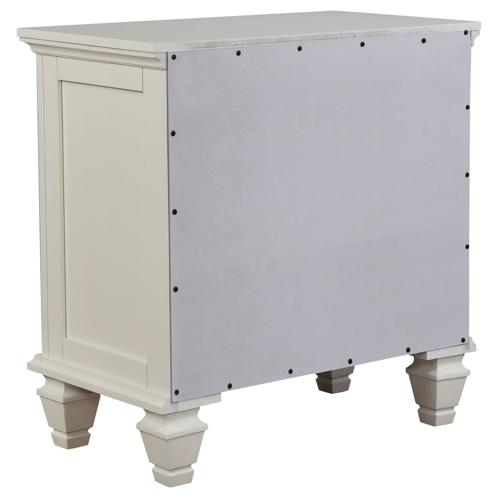 Rocco - 4 Piece Queen Bedroom Set - Cream White