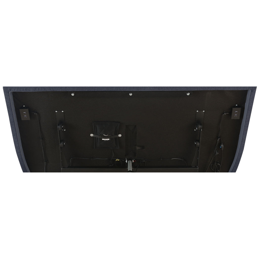 Kelven - Adjustable Bed Base With Wireless Remote And Dual Massage Motors