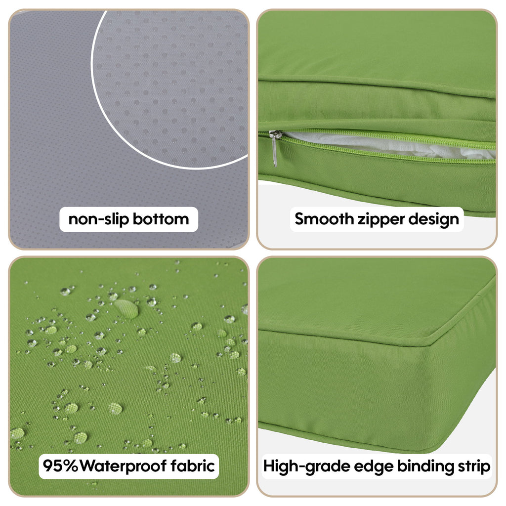 Cushion Covers For 7 Piece Wicker Sectional Sofa, 14 Pack Seat And Back Slipcovers With Zipper