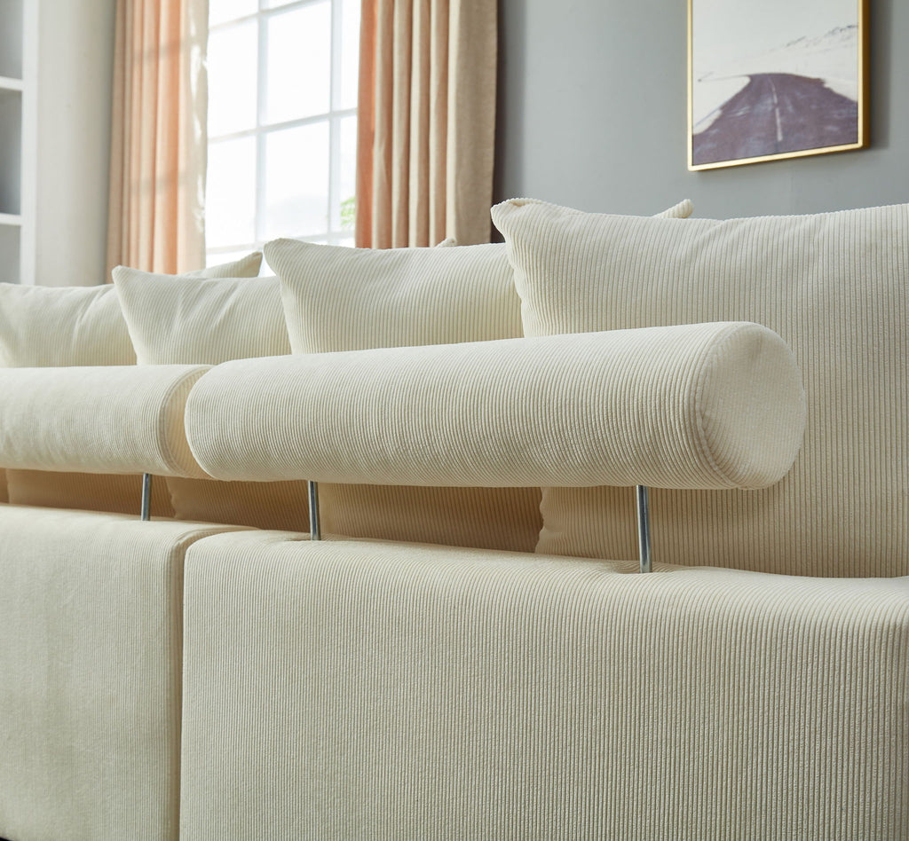 5 Seater Oversized Convertible L & U Shaped Couch