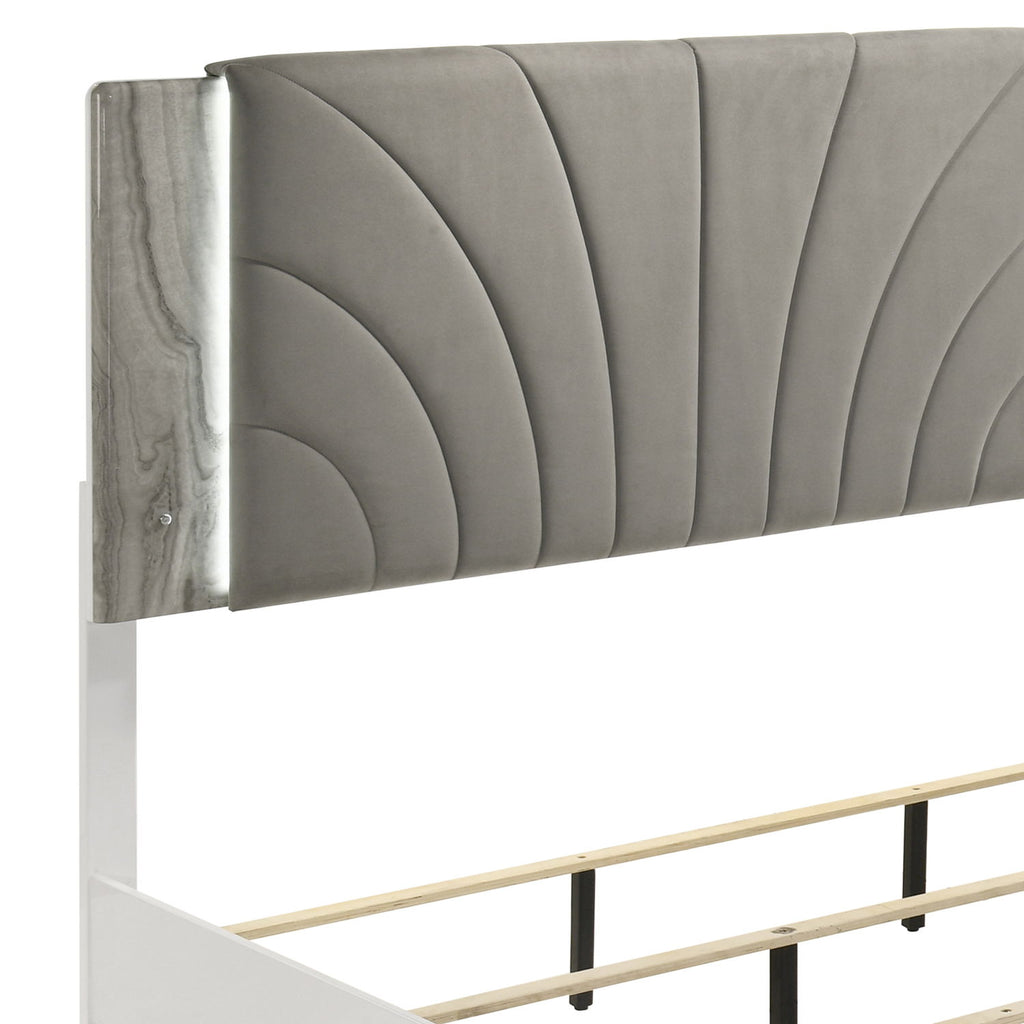 Jazz - Bedroom Set With LED Upholstered Headboard