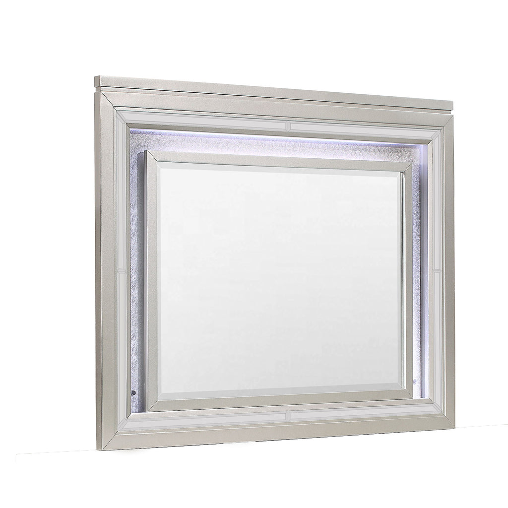 Cross - Glam Mirror With LED - Champagne