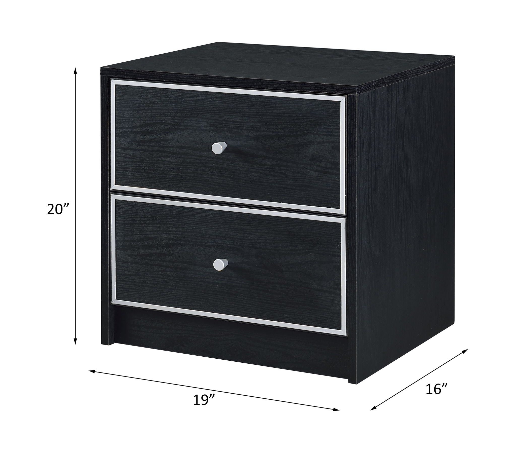 Jabir - Accent Table - Black / Silver
