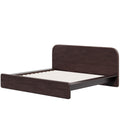 Platform Bed Frame With Rounded Headboard