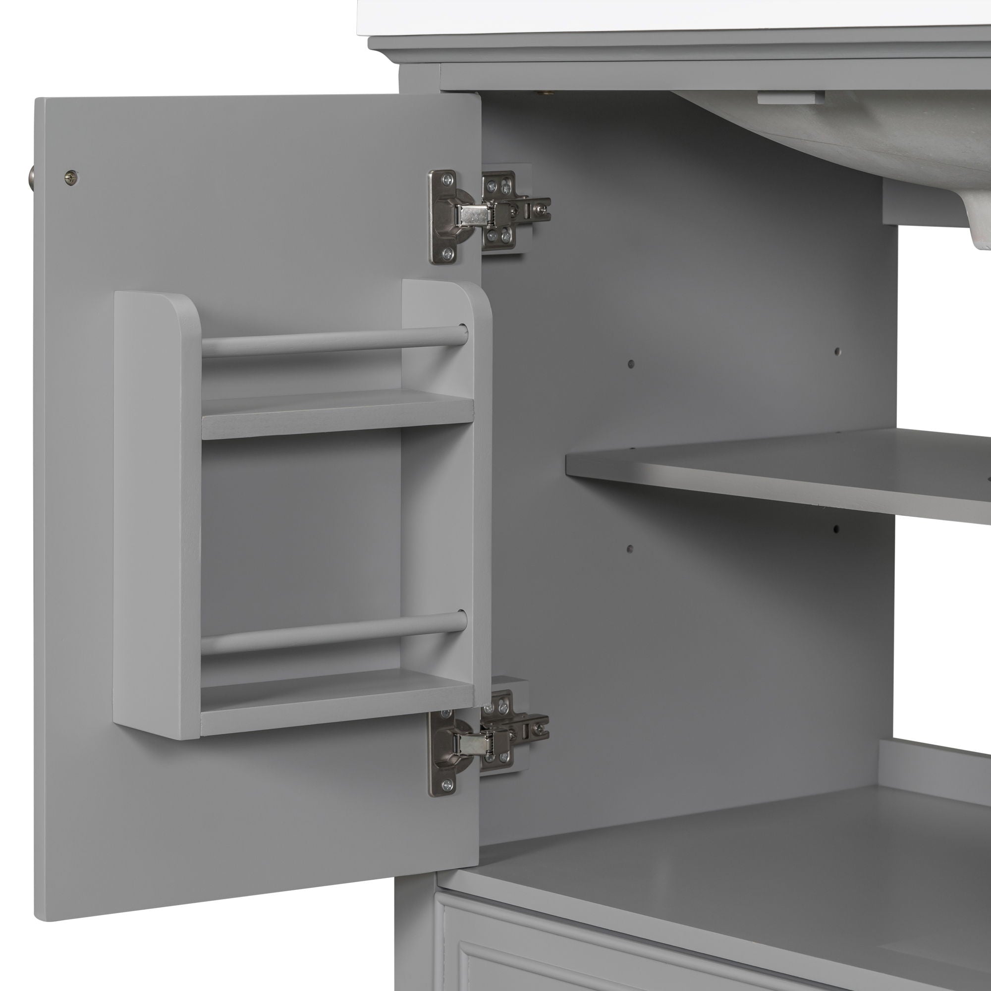 Modern Bathroom Vanity Base Only With Doors And Drawer