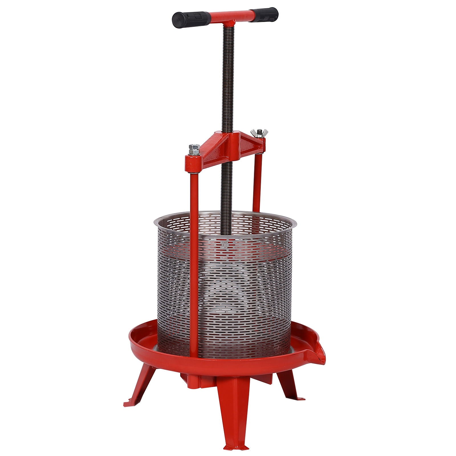 Manual Fruit Wine Press And Crusher For Kitchen, 100% Natural Juice Maker - Green