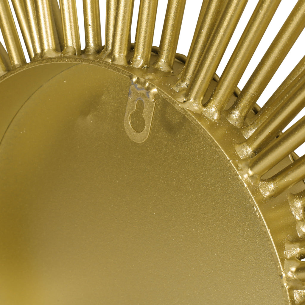 Modern Glam Sunburst Wall Mirror - Gold