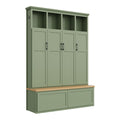 Hall Tree With 4 Hidden Cabinets
