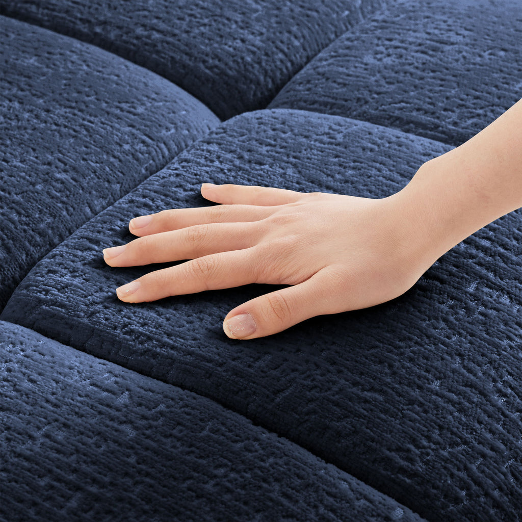 Ergonomic Single Seater Sofa With Ottoman, High Resilience Support Cushions