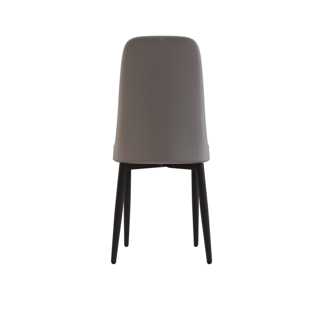 Modern Dining Chair With Cushions And Metal Legs