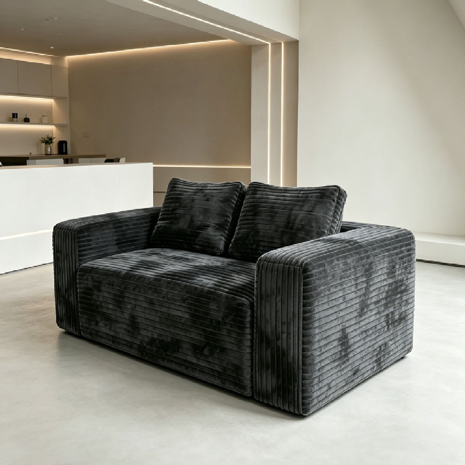 Cloud Loveseat Sofa Couch, 2 Seater Boneless Couch