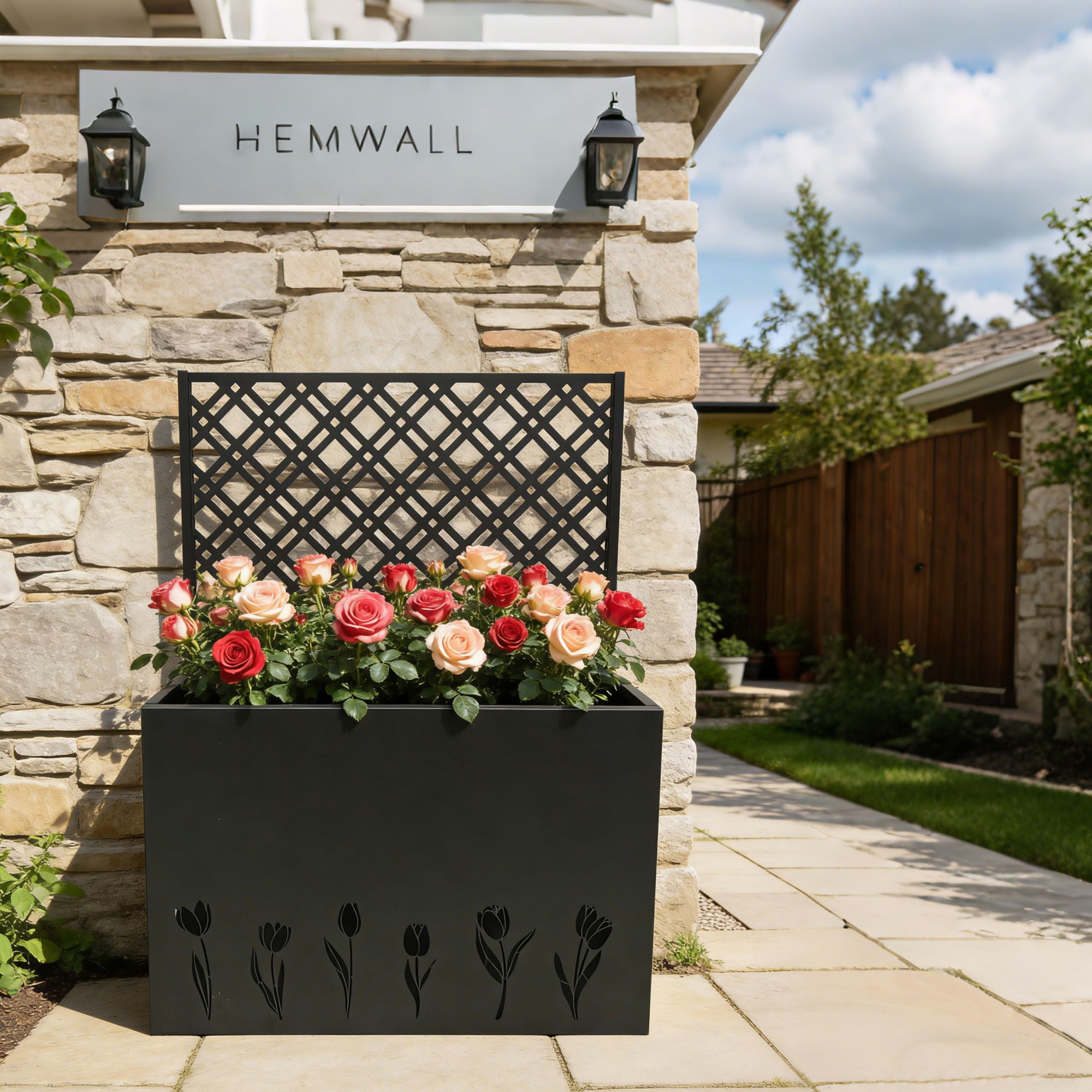Tall Planter Raised Garden Bed With Trellis