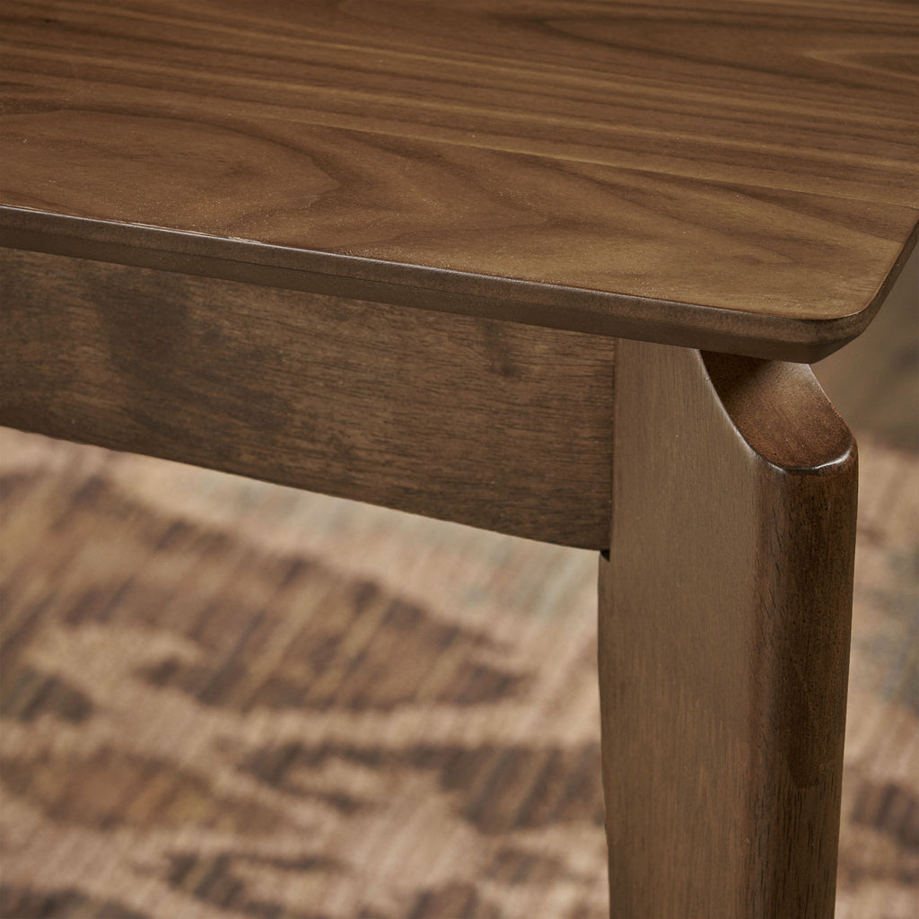 Jesse - Mid Century Style Dining Table With Minimal Details - Walnut