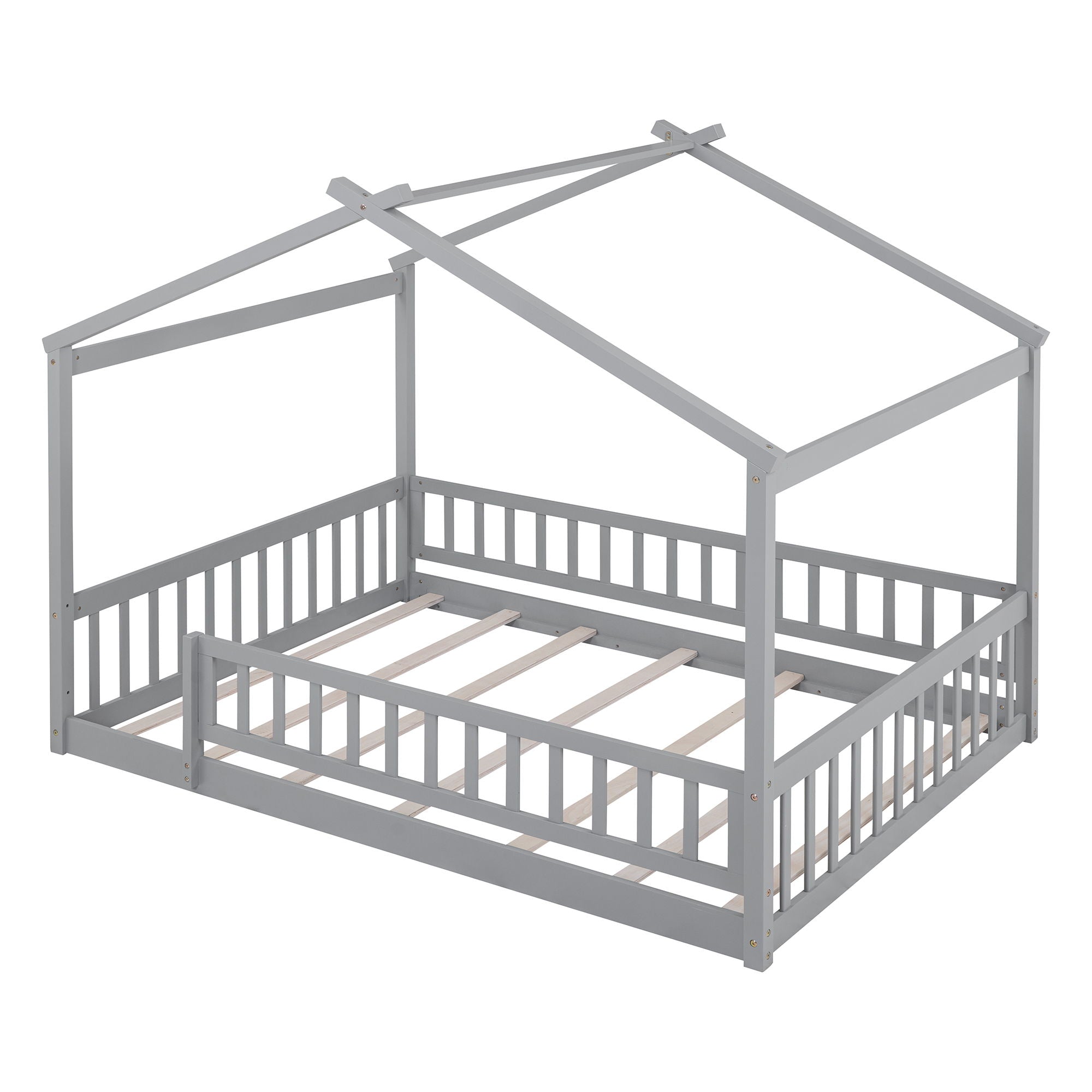 Bed House Bed Frame With Fence