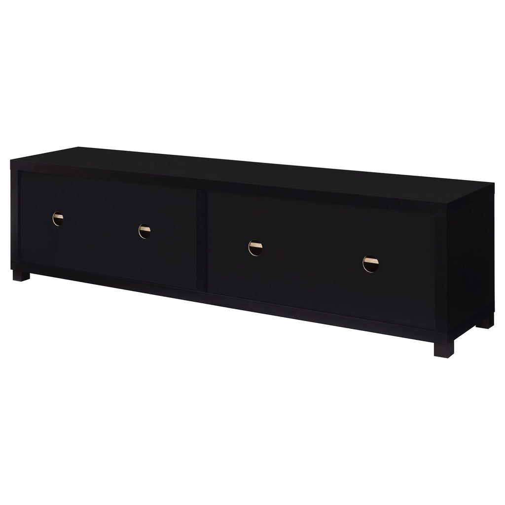 Arnaud - 3 Piece TV Stand Set With Storage - Black