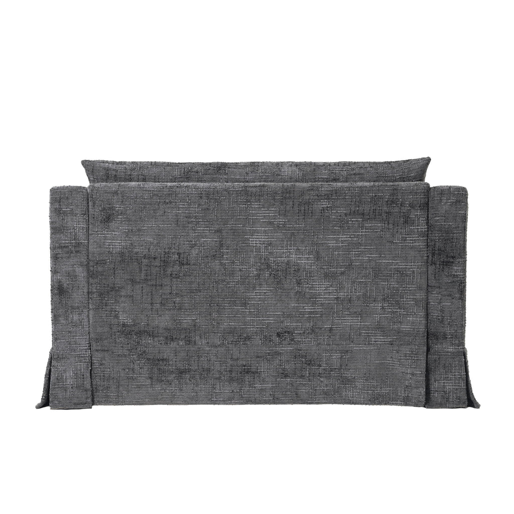 Sofa Bed Loveseat With Textured Surface And 2 Cushions