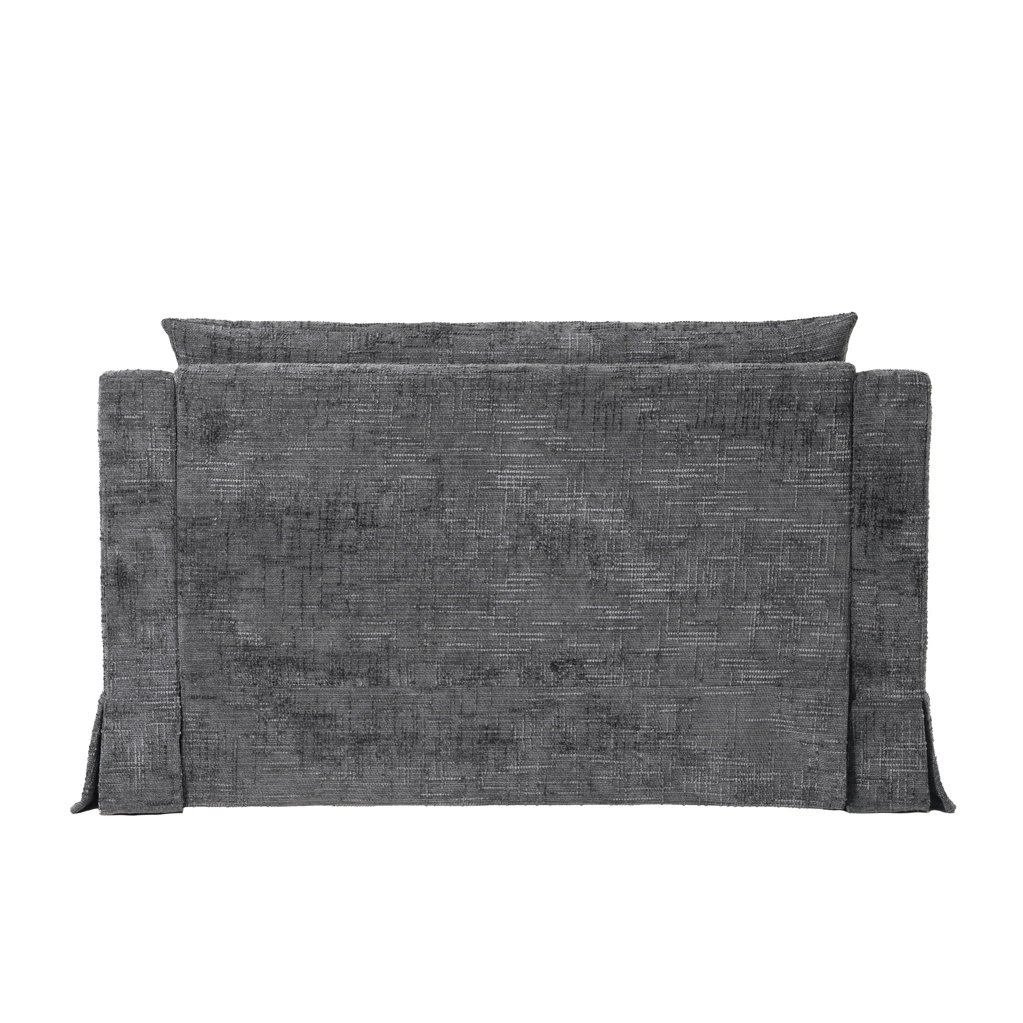 Sofa Bed Loveseat With Textured Surface And 2 Cushions