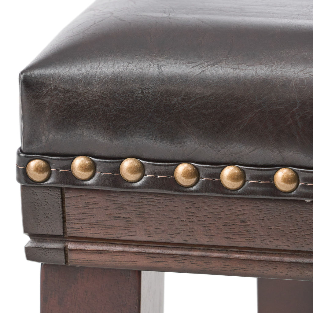 Elegant Saddle Stool With Curved Seat Comfort - Brown