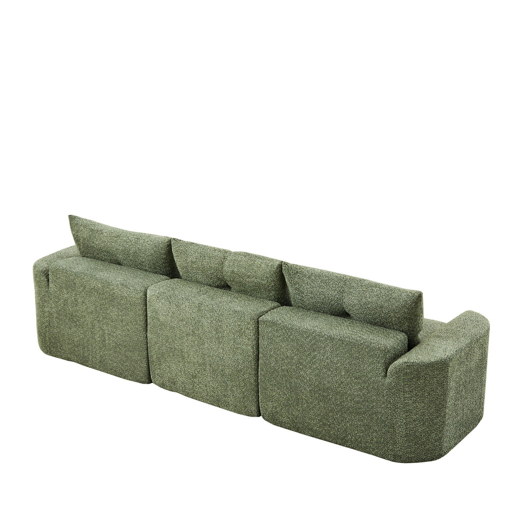 3 Seater With Thickened Armrests Sofa For Living Room