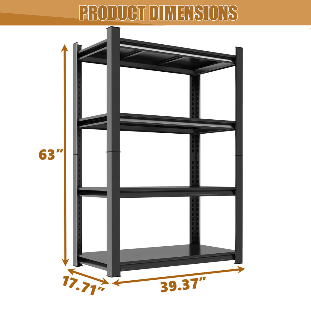 Tall Storage Shelf, Adjustable Height Storage Rack