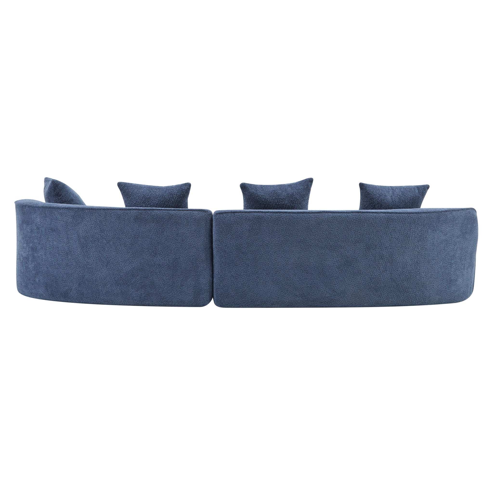 Elegant Curved Sectional Sofa With Full Foam Comfort