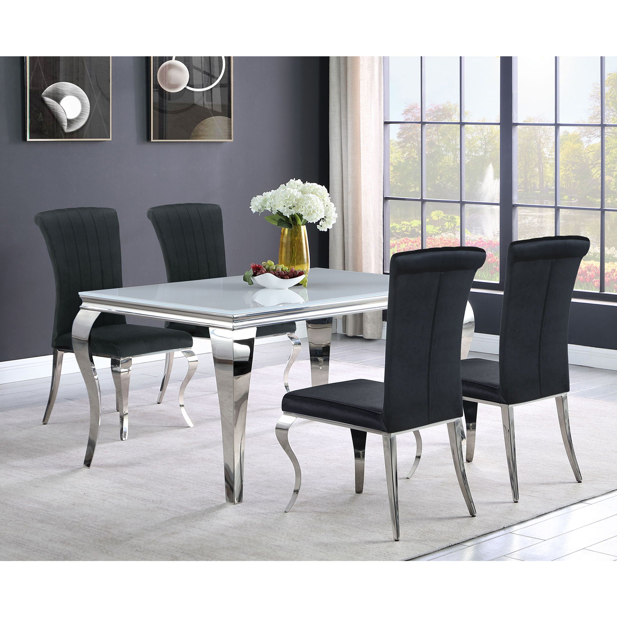 Elegant Upholstered Side Chairs (Set of 4)