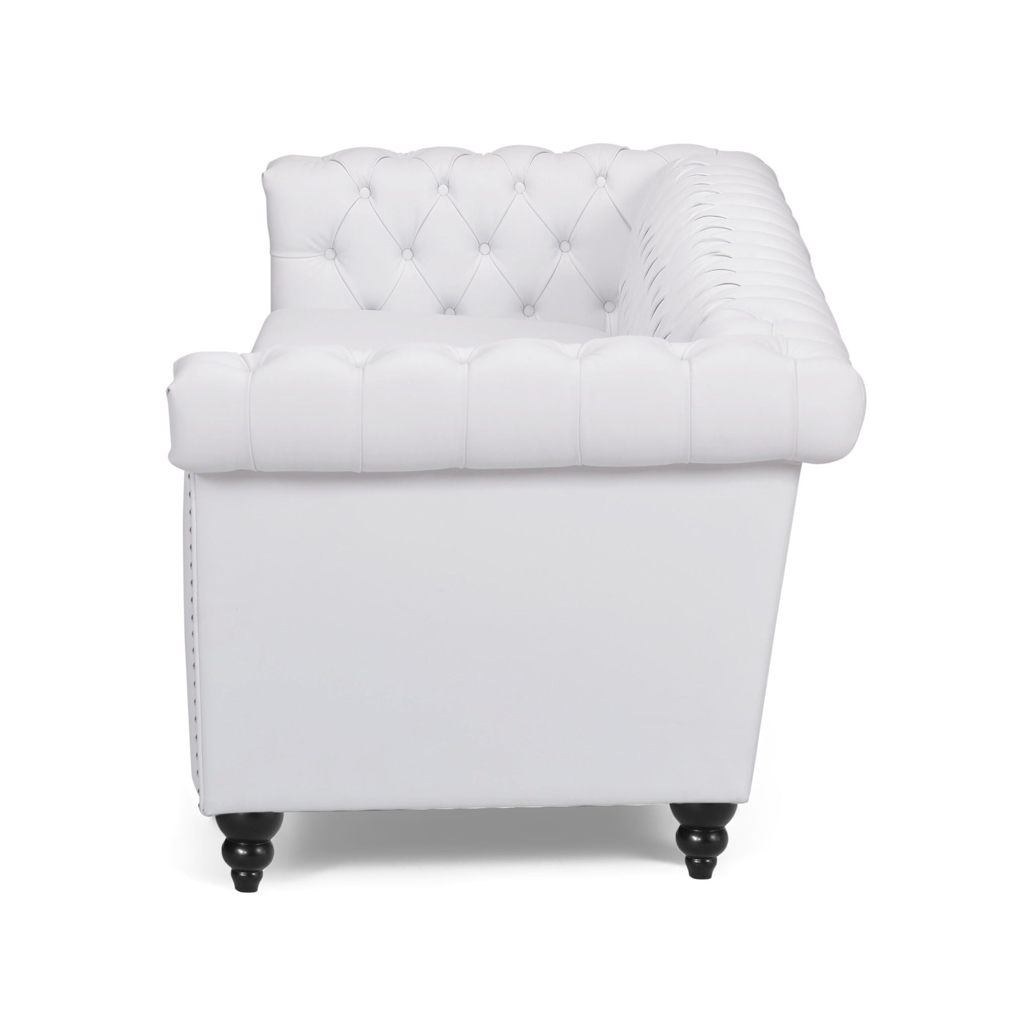 Chesterfield Style 3 Seater Sofa With Deep Button Tufting