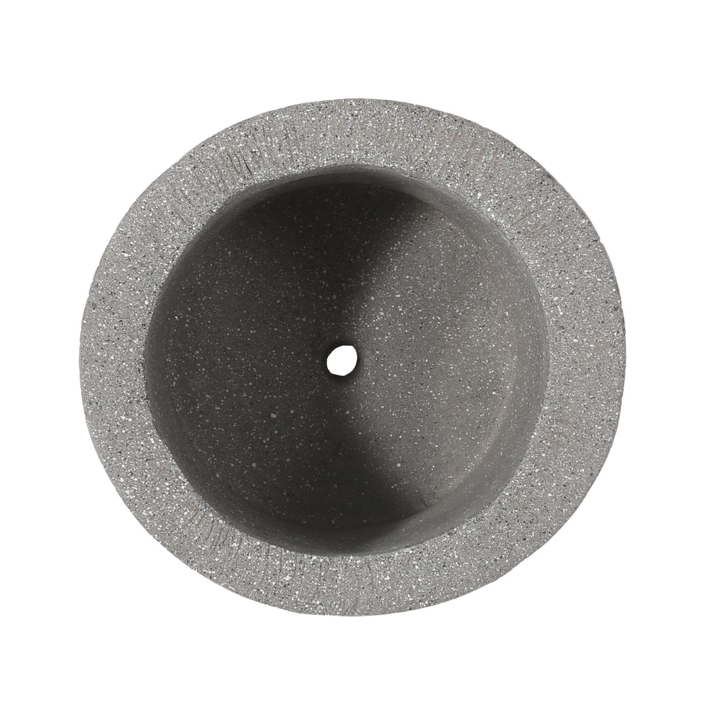 Classic Flower Planter With Magnesium Oxide Material - Stone Gray