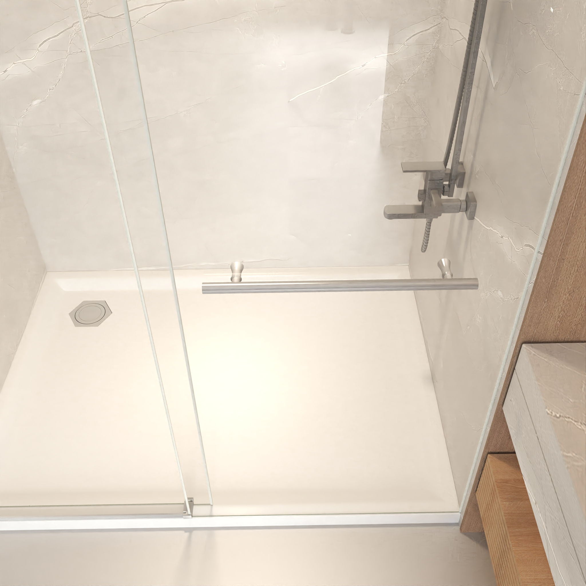 Frameless Sliding Bathtub Door With Frame