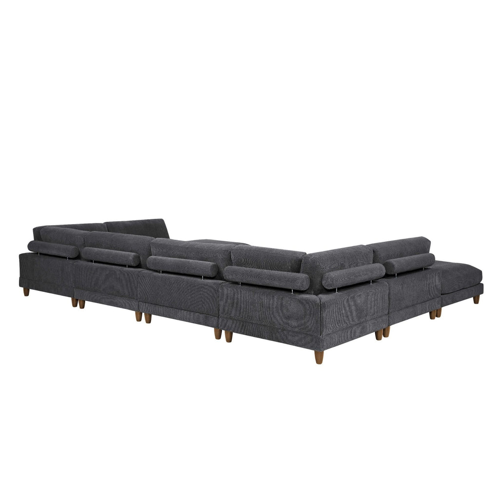 Modern Modular Sectional With Adjustable Back Support
