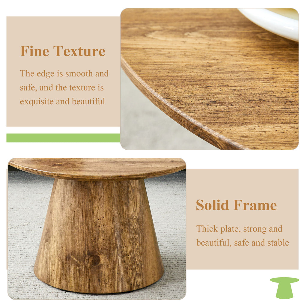 Circular Coffee Table With Adjustable Feet