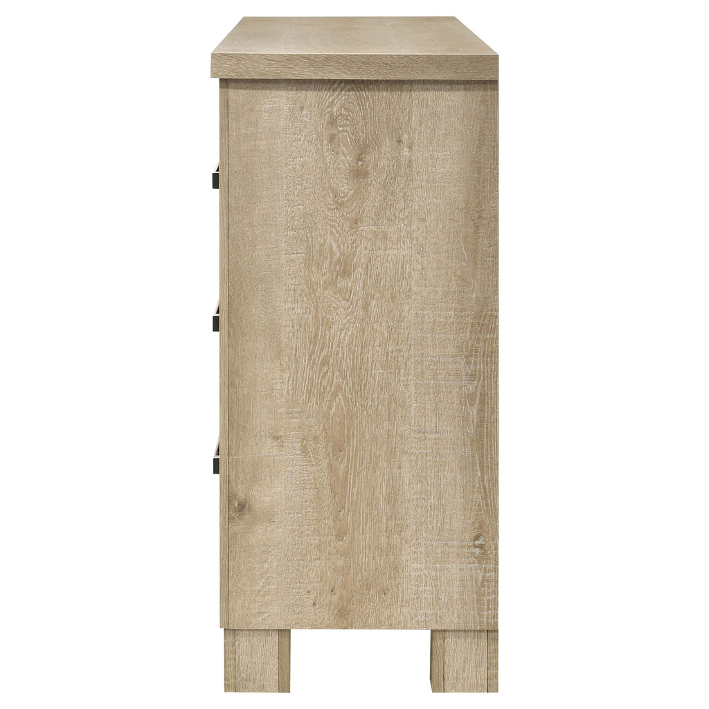Sansome - 6 Drawer Bedroom Dresser With Pulls - Oak