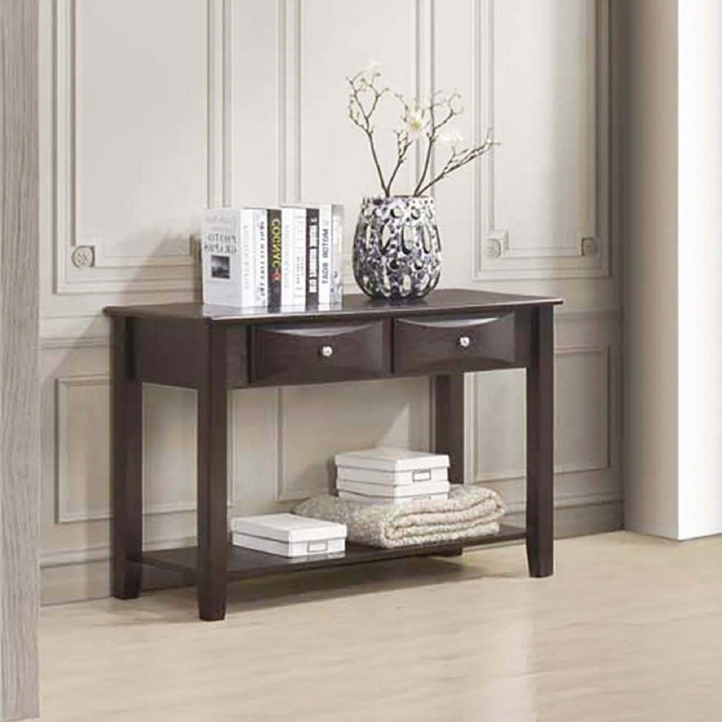 Table Set With Drawers And Open Shelf Storage