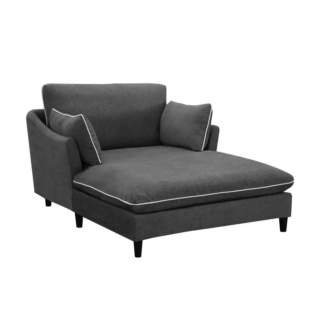 Modern Chaise Lounge Couch Sofa Bed With Pillows